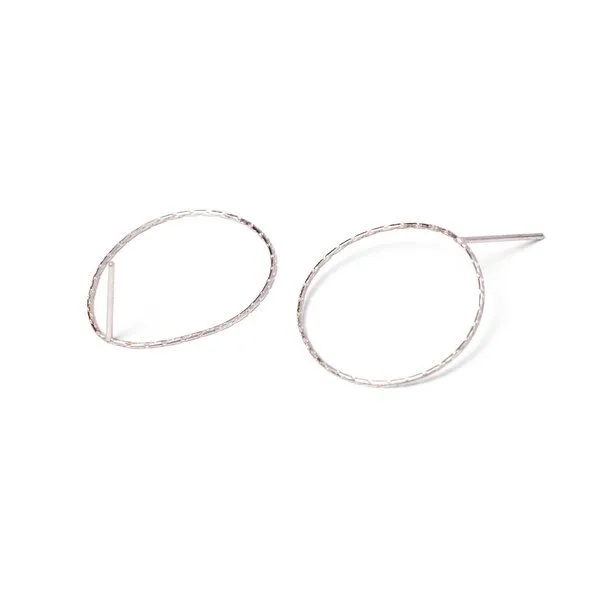 Jonathan Radetz Jewellery Jonathan Radetz Jewellery Stecker FLOW, Silber 925, Sterlingsilber, Durchmesser 25 mm – Produktbild 4 von 4
