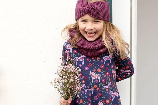 Enfant Terrible Enfant Terrible Strick Stirnband, Aubergine, – Produktbild 4 von 4
