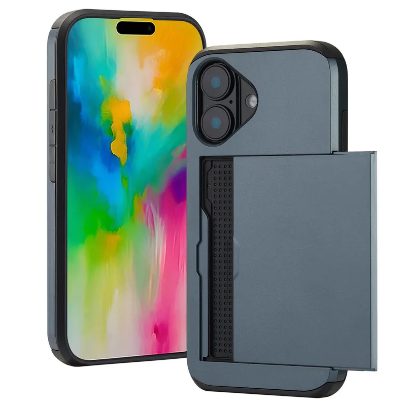 imoshion imoshion Backcover mit Kartenfach für das Apple iPhone 16, Dunkelblau, – Produktbild 1 von 1