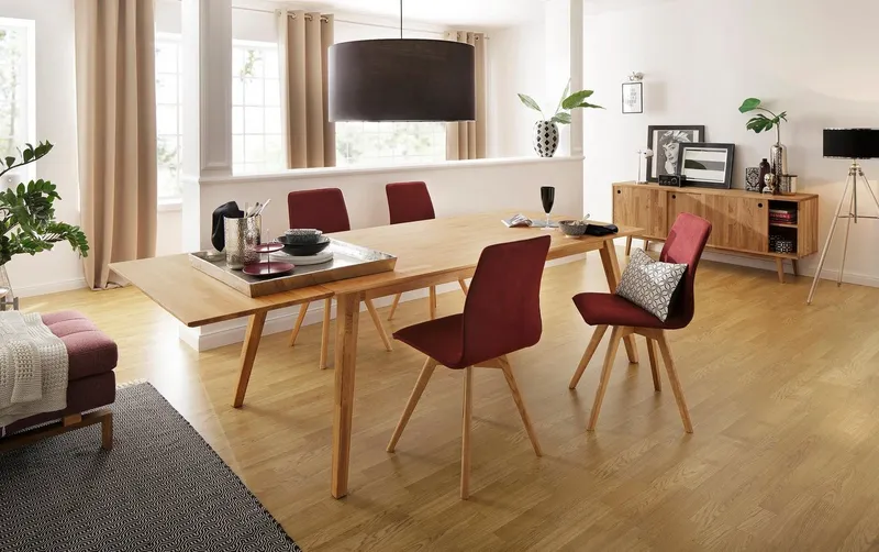 OTTO home Ansteckplatte Lake, massives Eichen- oder Nussbaumholz, Braun, – Produktbild 5 von 5