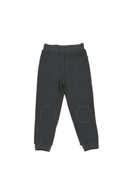 Leela Cotton Leela Cotton Baby und Kinder Piqué Hose reine Bio-Baumwolle, Anthrazit melange, – Produktbild 1 von 2