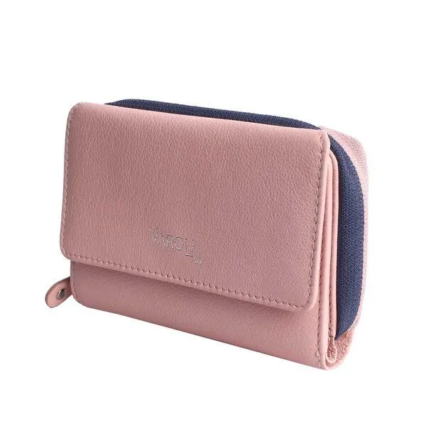 Vargu Vargu Echtleder Geldbörse NILA 1-A, Light pink - purple, – Produktbild 1 von 4
