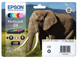 Epson Epson Tintenpatronen T2428 schwarz, cyan, magenta, gelb, hellcyan, hellmagenta, 6-er Set – Produktbild 1 von 1