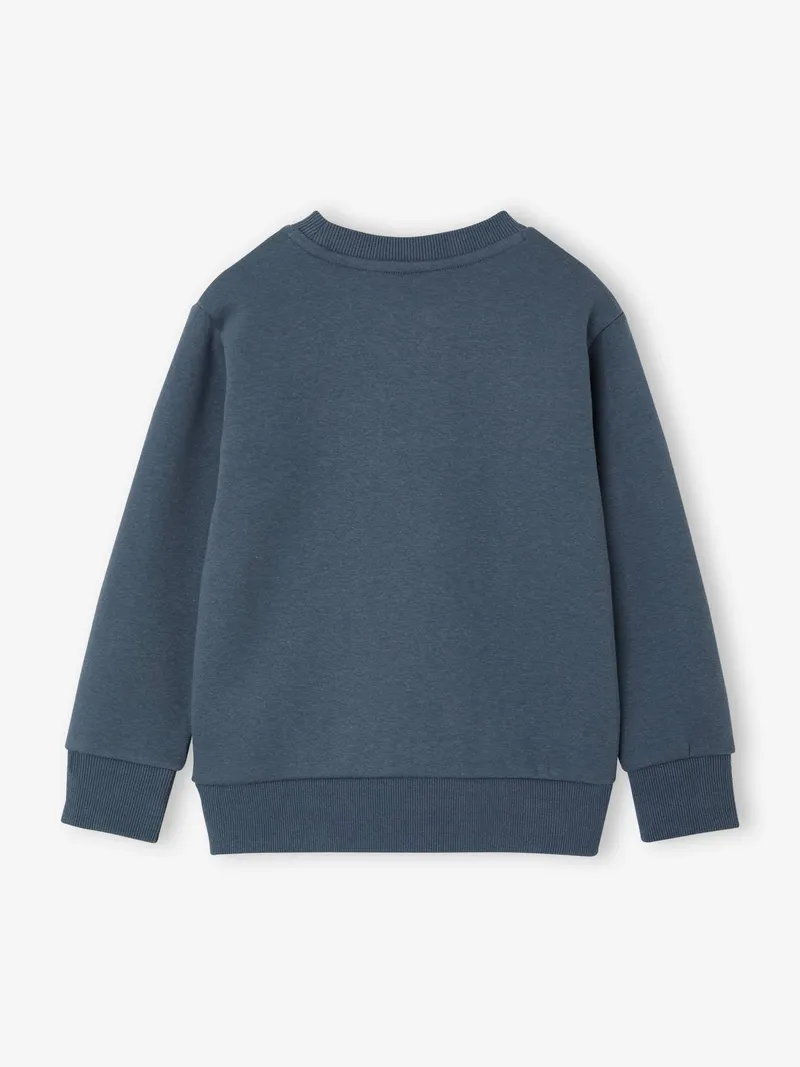 Vertbaudet Sweatshirt mit Frontprint Jungen BASIC, Nachtblau, – Produktbild 4 von 4