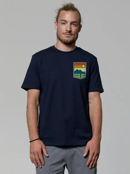 watapparel watapparel T-Shirt Unisex Good Vibe, French navy, – Produktbild 2 von 3