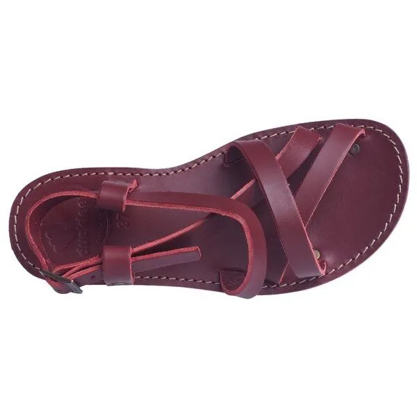 duckfeet duckfeet Sandale Bornholm, Granate (rot), – Produktbild 2 von 4
