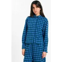 SUITE13LAB SUITE13LAB Damen vegan Hemd Vila Check Blau – Produktbild 1 von 1