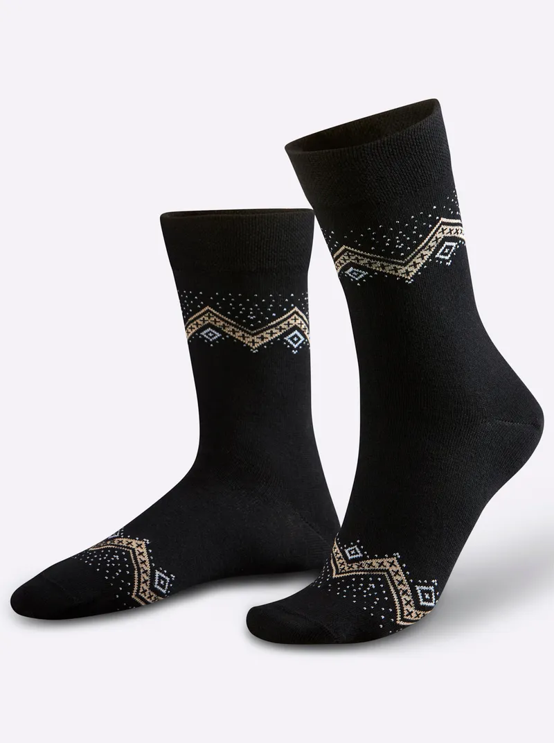 wäschepur Socken schwarz, Schwarz, – Produktbild 2 von 3