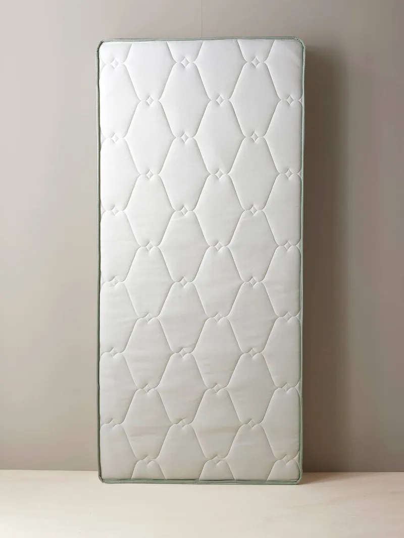 Vertbaudet Vertbaudet Kinder Taschenfederkern-Matratze 90x200 cm mittelfest mit Passerelle-Ausrüstung, Weiß, – Produktbild 1 von 3