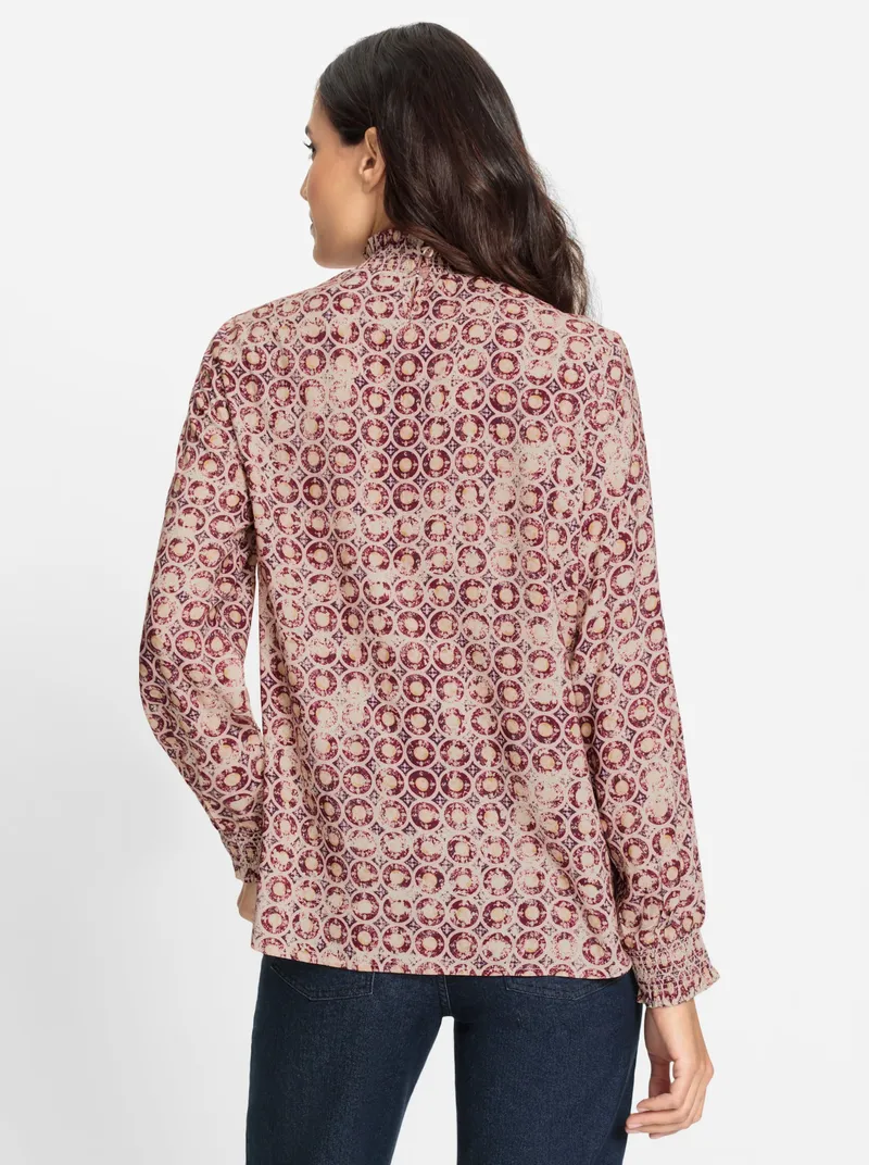 Witt Druckbluse elfenbein-mauve-bedruckt, Elfenbein-mauve-bedruckt, – Produktbild 2 von 2