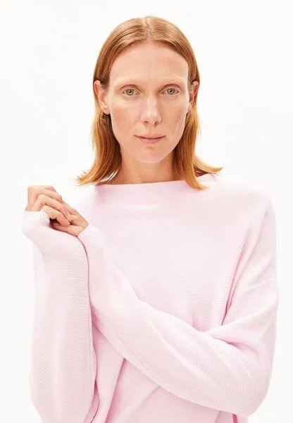 ARMEDANGELS ARMEDANGELS MERINAA Damen Pullover aus Bio-Baumwolle, Pink mist, – Produktbild 3 von 4