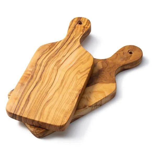 Econovo Econovo Holzbrettchen aus Olivenholz mit Griff – Produktbild 1 von 3