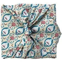 FabRap Gift Wrap FabRap Gift Wrap Wiederverwendbare Geschenkverpackung Furoshiki - FabRap (einseitig), Teal (blau mit rot), – Produktbild 1 von 1