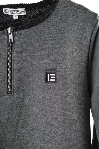 EMPIRE-THIRTEEN EMPIRE-THIRTEEN Basic Sweater "EMPIRE", Grau, – Produktbild 3 von 4
