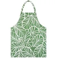 Global Mamas Global Mamas Küchen-Wendeschürze aus Biobaumwolle & Upcycling Mehlsack, Blätter (oliv), – Produktbild 1 von 1