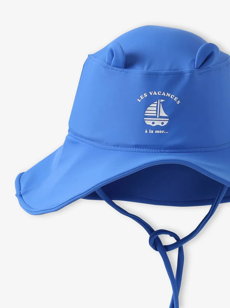 Vertbaudet Baby UV-Sonnenhut mit 3D-Ohren, Blau, – Produktbild 2 von 2