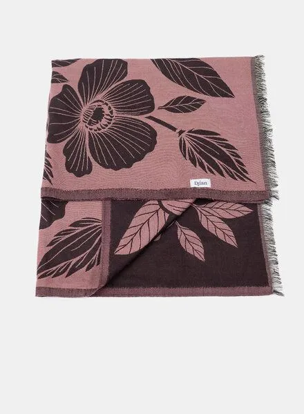 Djian Djian ELODIE – Tuch aus Merinowolle, mulesing-frei, Rosa / braun, – Produktbild 3 von 4