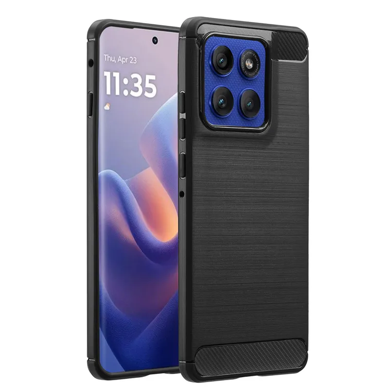 imoshion imoshion Brushed Back Cover für das Motorola Edge 60 Pro, Schwarz, – Produktbild 1 von 1