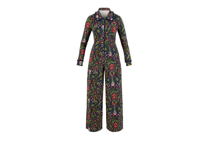 blutsgeschwister blutsgeschwister Jumpsuit Frills Sergeant, Blau, – Produktbild 1 von 1
