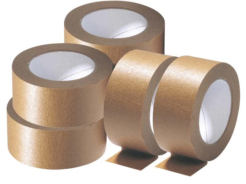 6 Rollen Kraftpapier-Klebeband "Top-Craft", 50 mm x 50 m, Naturbraun, – Produktbild 1 von 1