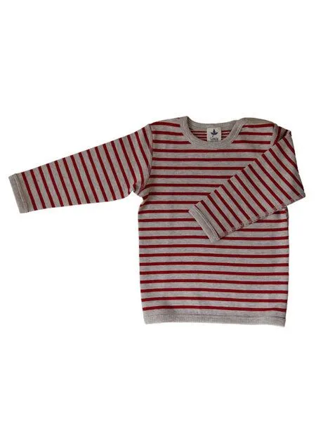Leela Cotton Leela Cotton Baby Kinder Wendelangarmshirt Bio-Baumwolle, Ziegelrot, – Produktbild 1 von 1