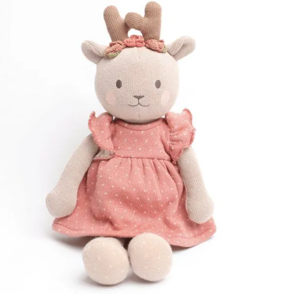 junikind junikind Nachhaltiges Kuscheltier "Reh Tilla", Baumwolle (Bio), 40 cm – Produktbild 3 von 3