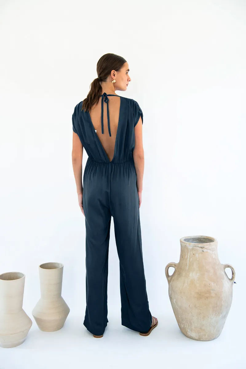 Neu Nomads Neu Nomads Damen vegan Jumpsuit Catania Midnight, Extra dunkelblau, – Produktbild 1 von 2