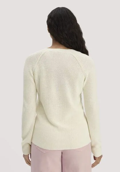 hessnatur hessnatur Strick Pullover Regular aus reiner Bio-Baumwolle, Cocos, – Produktbild 2 von 4