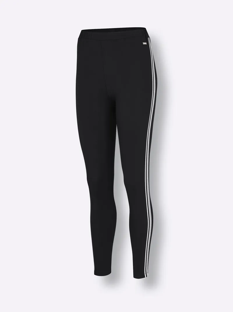 feel good Leggings schwarz-weiß, Schwarz-weiß, – Produktbild 1 von 2