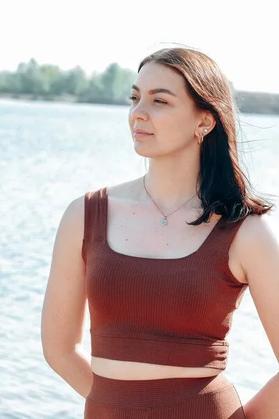 Vivien Joy Vivien Joy Farrah Basic Crop Top, Pecan (braun), – Produktbild 2 von 2