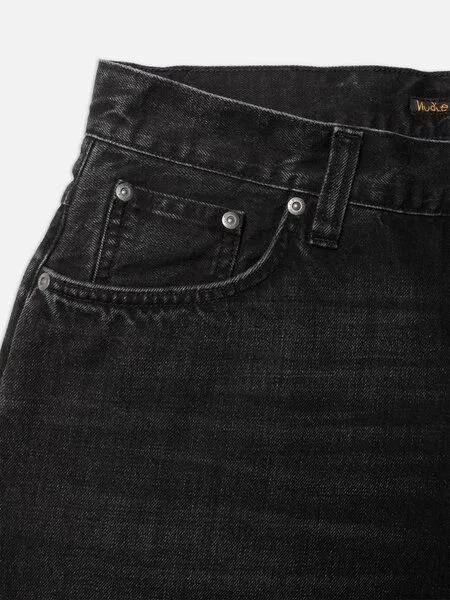 Nudie Jeans Nudie Jeans Jeans-Shorts Zeb Night Dune Black – Produktbild 3 von 4