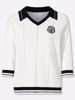heine Polopullover ecru-marine – Produktbild 1 von 1
