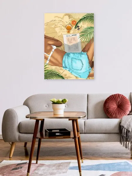 Photocircle Photocircle Poster / Leinwandbild - Keep Palm & Carry On – Produktbild 2 von 4