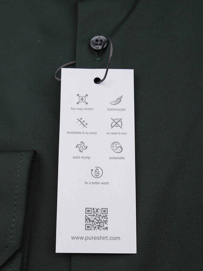 Pure Pure The Functional Shirt Forest Grün - Größe 42 (L), Dunkelgrün, – Produktbild 3 von 3