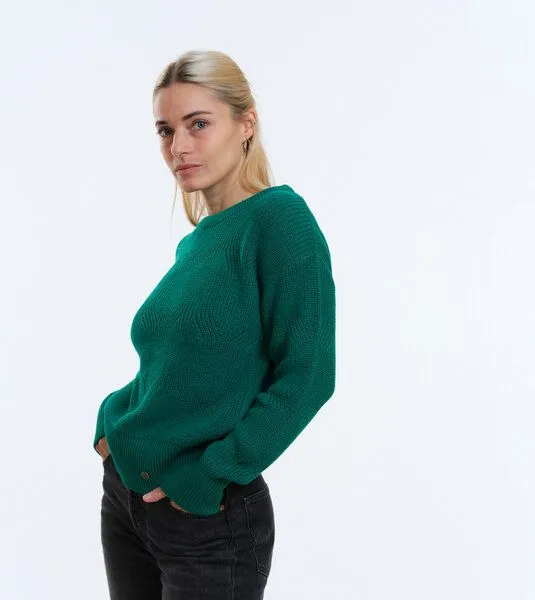Gary Mash GARY MASH Kurzer Strickpulli May aus Biobaumwolle, Grün, – Produktbild 1 von 4