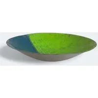 Moogoo Creative Africa Moogoo Creative Africa Kleine Schale aus recycelten Ölfässern ca. 30 cm Industrial Design Upcycling, Two shades of green, – Produktbild 1 von 1
