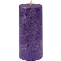 Kerzenfarm Hahn Hahn Stumpenkerze aus Stearin 64 x 135 mm, violett – Produktbild 1 von 1