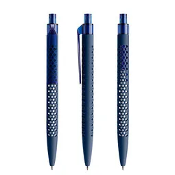 prodir prodir® Druckkugelschreiber QS40 Soft Touch PRT Push, blaue Mine, dunkelblau, Dunkelblau, – Produktbild 1 von 1