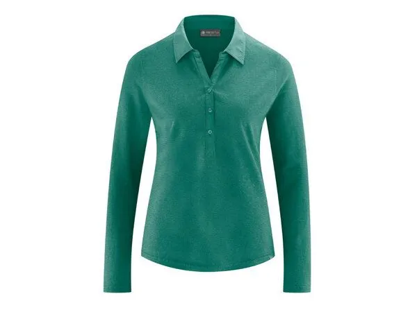 HempAge HempAge Blusenshirt Hanf/Biobaumwolle, Jungle(grün), – Produktbild 2 von 4