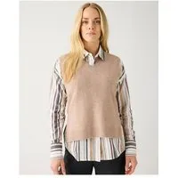 KnowledgeCotton Apparel KnowledgeCotton Apparel Pullunder aus Lammwolle RWS – Produktbild 1 von 1