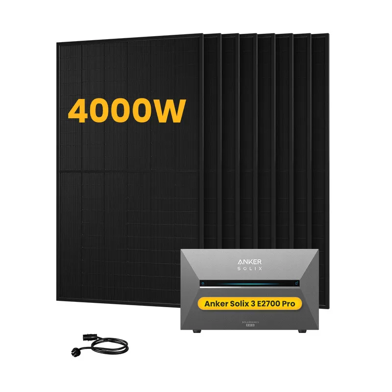 Anker Anker SOLIX Solarbank 3 E2700 Pro, mit 8 x 500 Bifaziale Solarmodule, by Powerness - 2.7kWh / ohne Zubehör / Selbstabholung – Produktbild 1 von 1