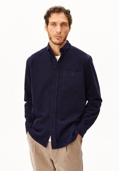 ARMEDANGELS ARMEDANGELS CORDUROY Herren Kordhemd aus 100% Bio-Baumwolle, Tinted navy, – Produktbild 1 von 4