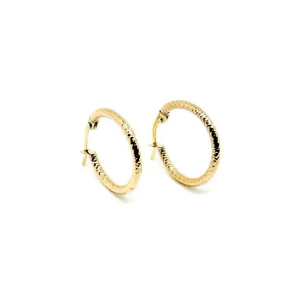 MOANINA MOANINA Ohrringe Bari Hoops - 375 Massivgold, Gold, – Produktbild 2 von 4