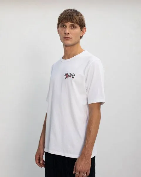 Rotholz Rotholz Lobster Logo T-Shirt aus Bio Baumwolle, Weiss, – Produktbild 5 von 7