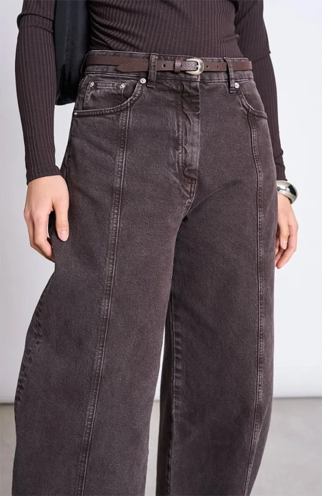 JAN N JUNE JAN N JUNE Damen vegan Gürtel Seryl Schlange Braun, Braun, – Produktbild 1 von 1