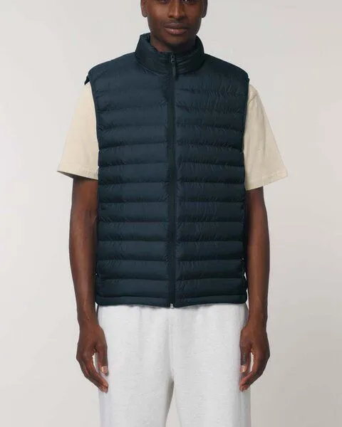 YTWOO YTWOO Herren Steppweste aus komplett recycelten Materialien, Navy, – Produktbild 3 von 4