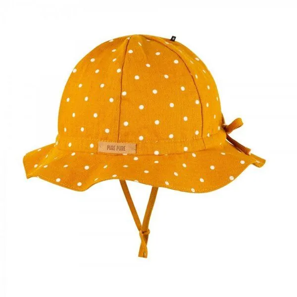 Pure pure by Bauer Pure pure by Bauer Sommerhut mango mit weißen Punkten mit UV-Schutz – Produktbild 1 von 1
