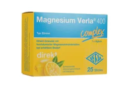 Verla Verla Magnesium Verla 400 Zitrone Direkt-Granulat – 25 Stück Granulat in Sticks – Produktbild 1 von 1