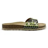 thies Vegane "thies ® Eco Boho Strap" Sandale aus recycelten Materialien, Green (grün), – Produktbild 1 von 1