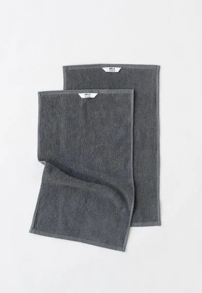 MELA MELA Duschtuch Style TANVI Bundle aus 100% Bio-Baumwolle, Basalt grau, – Produktbild 2 von 4
